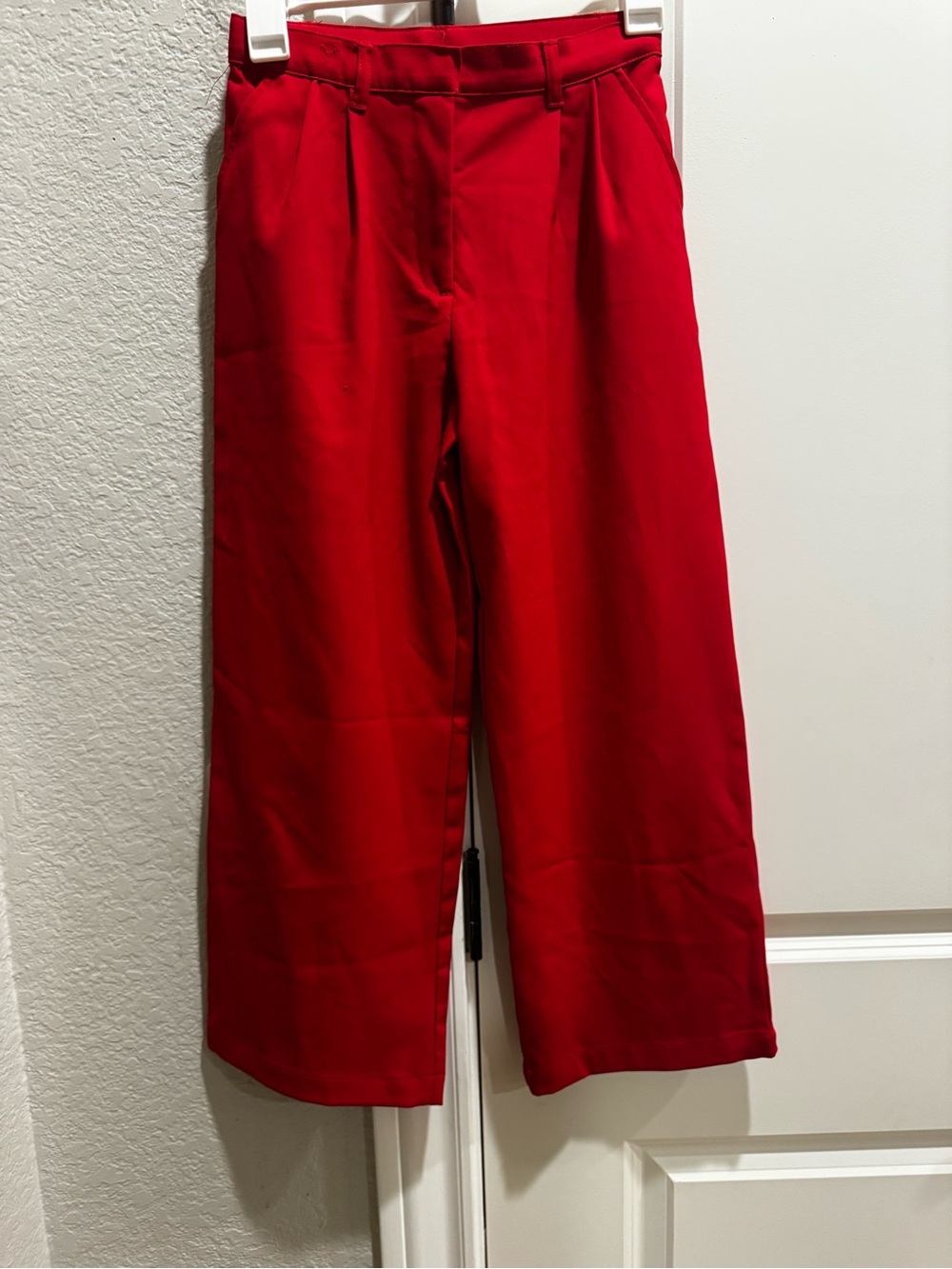 art class Red Wide-Leg Girls Dress Pants